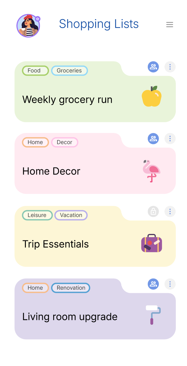 shared shopping list